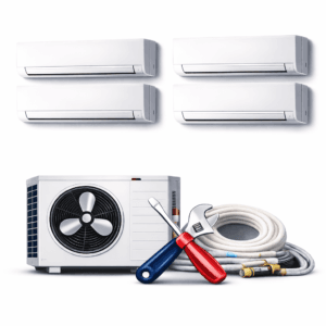 Montaj Aer Conditionat Multisplit Montaj standard aer conditionat cu 4 UNITATI INTERNE - ecoclimatech.ro